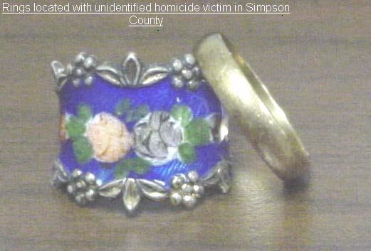Rings located with Jane Doe found in Simpson County